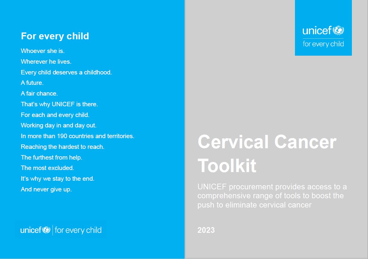 Cervical cancer toolkit UNICEF