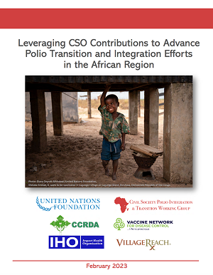 Leveraging CSO contributions AFRO region Report Cover Liz Thrush