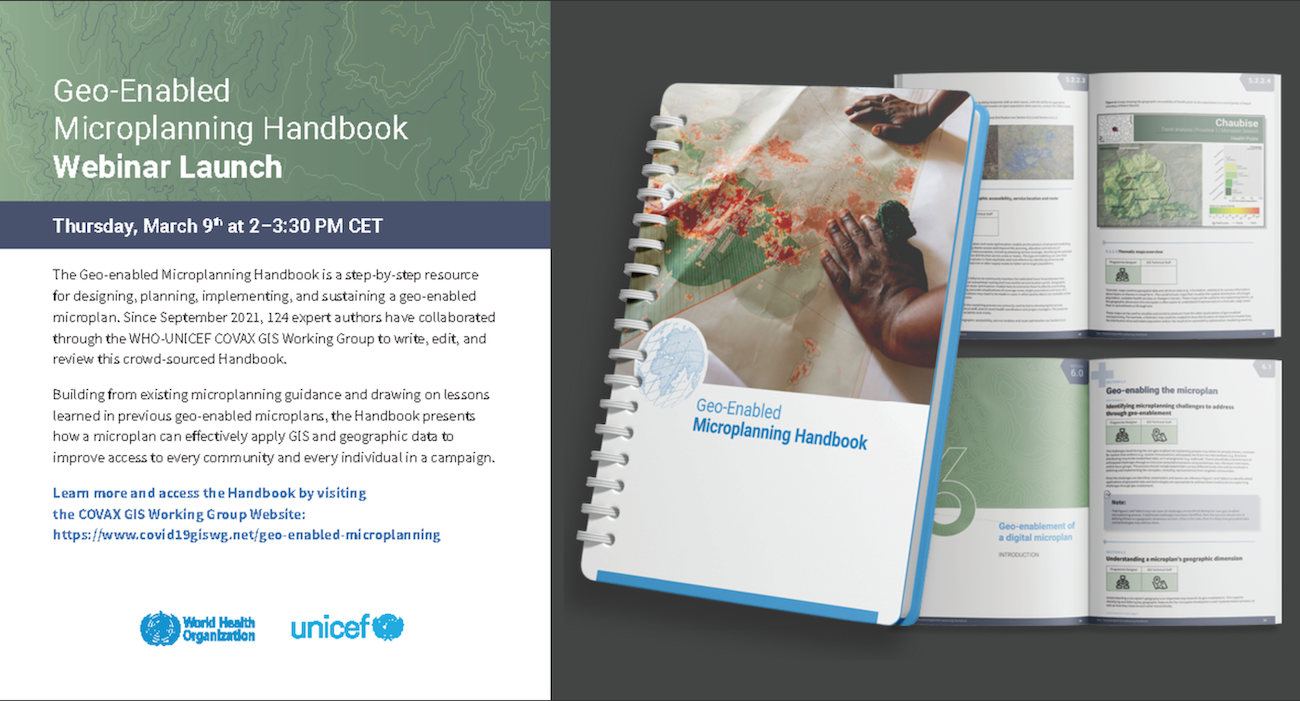 Geo enabled Microplanning Handbook webinar launch