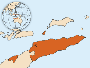 timor leste map