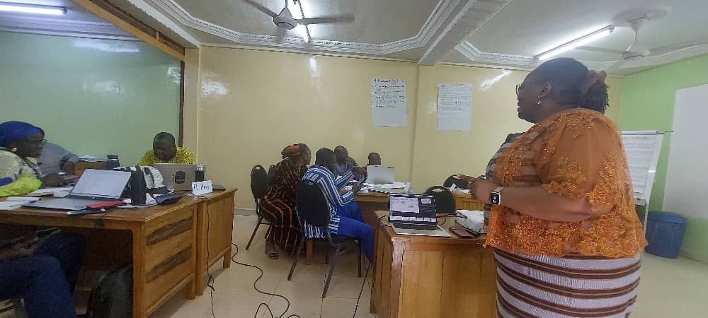 Dr Edinam A. facilitating the session on Vaccine Security