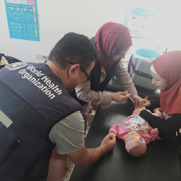Immunization-activity-in-rural-Damascus-2024 - Immunization activity in rural Damascus, Syria, 2024. Photo credit: WHO Syria
